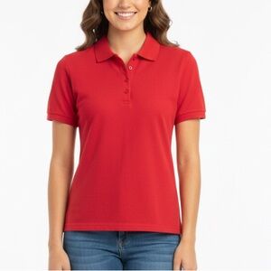 Kim Rogers Red Polo Shirt Juniors